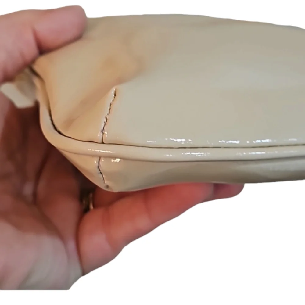 Kate Spade Patent Leather Crossbody Bag Ivory